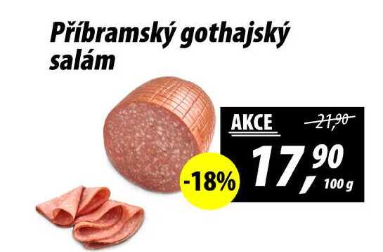 Příbramský gothajský salám, 100 g 