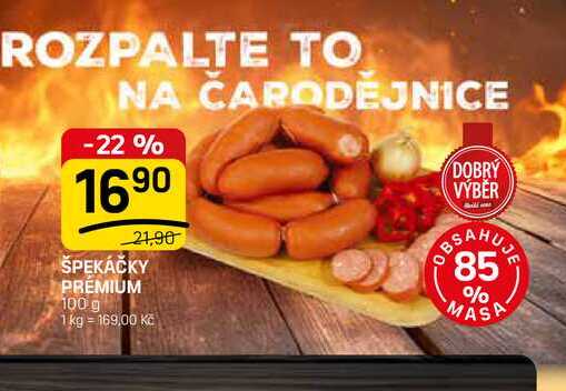 ŠPEKÁČKY PRÉMIUM 100 g 