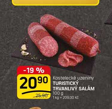 TURISTICKÝ TRVANLIVÝ SALÁM 100 g