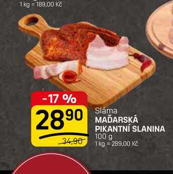 MAĎARSKÁ PIKANTNÍ SLANINA 100 g 