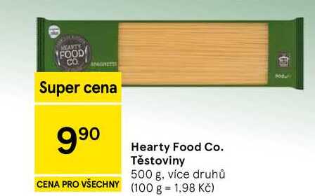 Hearty Food Co. Těstoviny, 500 g