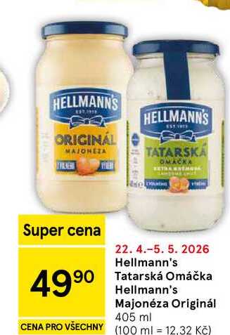 Hellmann's Majonéza Originál, 405 ml  