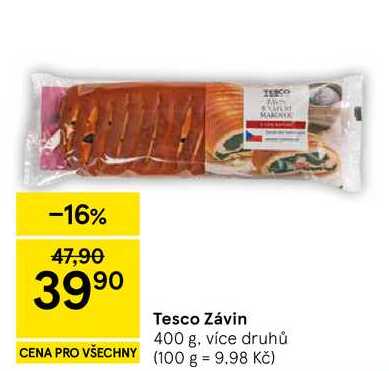 Tesco Závin, 400 g, více druhů 