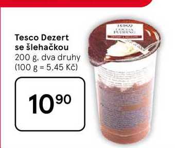 Tesco Dezert se šlehačkou, 200 g 