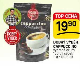 DOBRÝ VÝBĚR CAPPUCCINO vybrané druhy 100 g | sáček