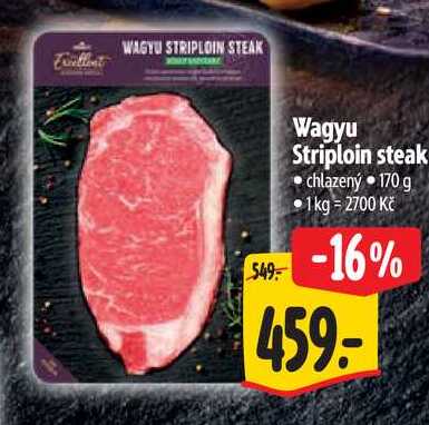 Wagyu Striploin steak, 170 g