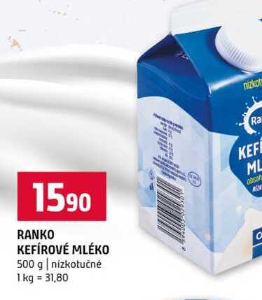 RANKO KEFÍROVÉ MLÉKO 500 g nízkotučné 