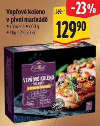 Vepřové koleno v pivní marinádě, 600 g