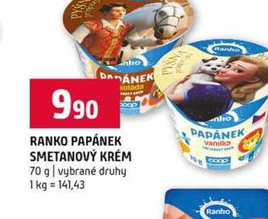RANKO PAPÁNEK SMETANOVÝ KRÉM 70 g vybrané druhy
