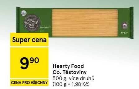 Hearty Food Co. Těstoviny, 500 g, více druhů 