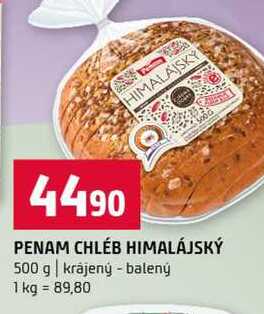 PENAM CHLÉB HIMALÁJSKÝ 500 g krájený balený 