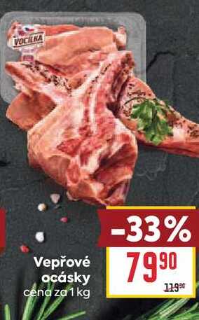 Vepřové ocásky cena za 1 kg 