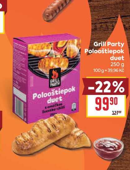 Grill Party Polooštiepok duet 250g