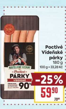 Vídeňské párky 180 g 
