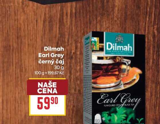Dilmah Earl Grey černý čaj 30 g