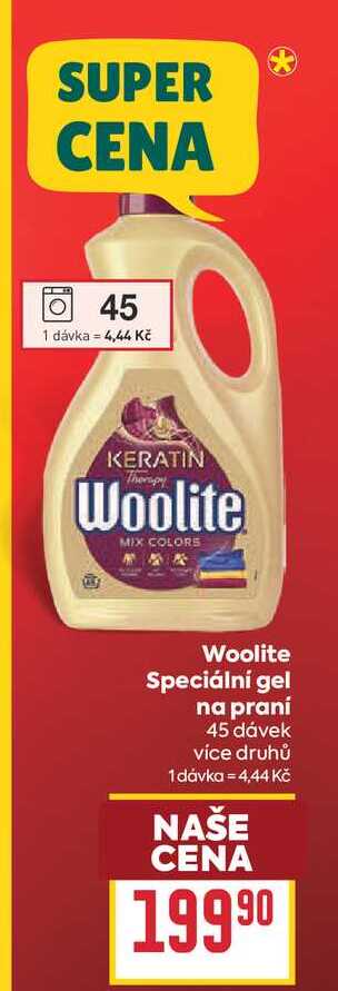 Woolite Speciální gel na praní 45 dávek 