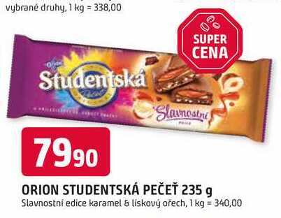 ORION STUDENTSKÁ PEČEŤ 235 g