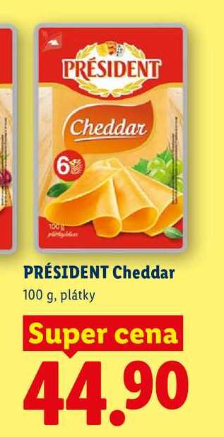 PRÉSIDENT Cheddar, 100 g