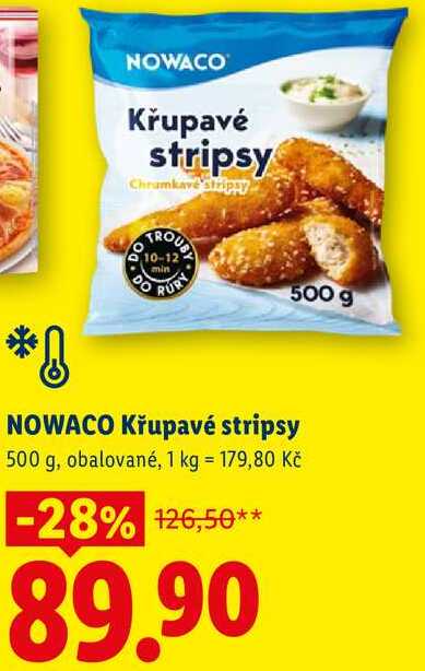 NOWACO Křupavé stripsy, 500 g