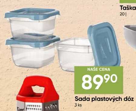 Sada plastových dóz 3 ks 