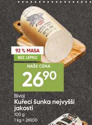 Kuřecí šunka nejvyšší jakosti 100 g 