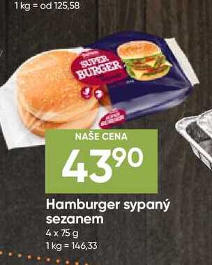 Hamburger sypaný sezanem 4 x 75 g 