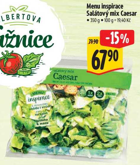 Menu inspirace Salátový mix Caesar, 350 g 