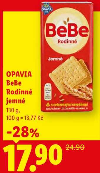 OPAVIA BeBe Rodinné jemné, 130 g