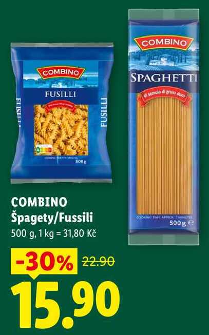 COMBINO Špagety/Fussili, 500 g 