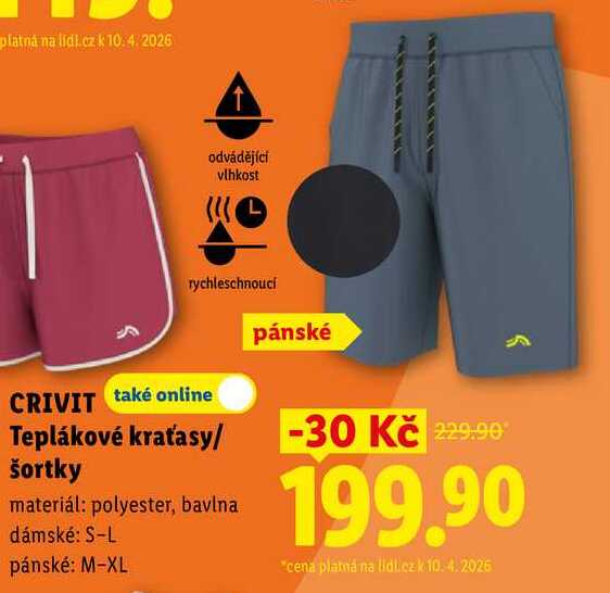  CRIVIT Teplákové kraťasy/ šortky