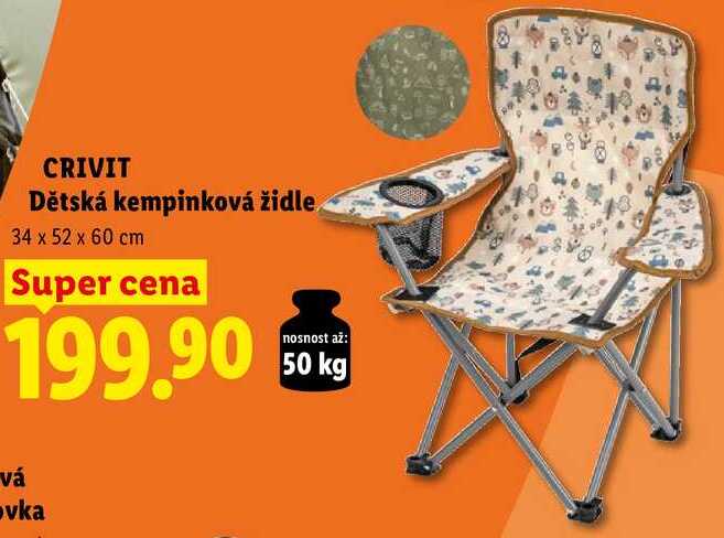 CRIVIT Dětská kempinková židle