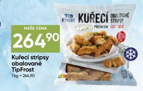 Tip Frost Kuřecí stripsy obalované 1kg