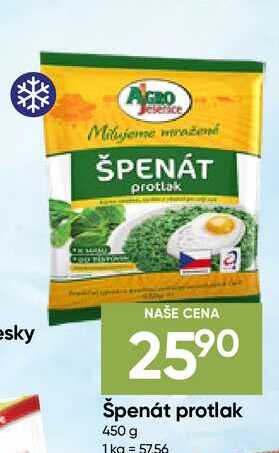 AGRO Špenát protlak 450 g 