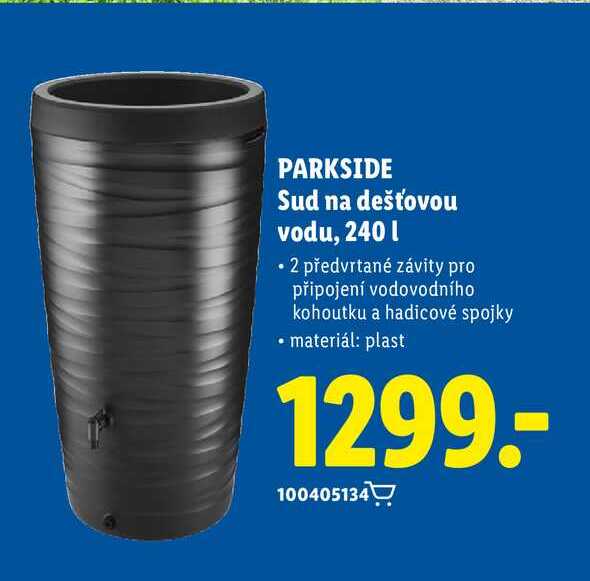 PARKSIDE Sud na dešťovou vodu, 240 l 