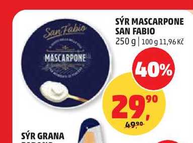 SÝR MASCARPONE SAN FABIO, 250 g