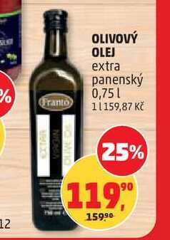 OLIVOVÝ OLEJ extra panenský, 0,75 l