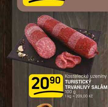 TURISTICKÝ TRVANLIVÝ SALÁM 100 g 