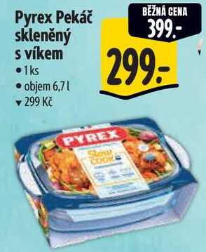 Pyrex Pekáč skleněný s víkem