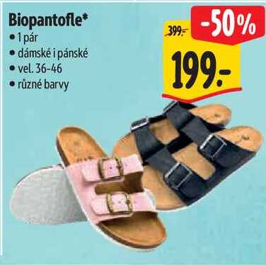 Biopantofle*, 1 pár 