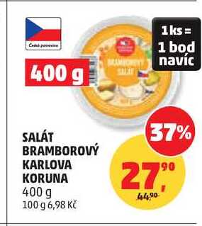 SALÁT BRAMBOROVÝ KARLOVA KORUNA, 400 g