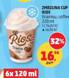 ZMRZLINA CUP RIOS tiramisu, coffee, 220 ml