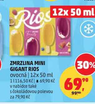 ZMRZLINA MINI GIGANT RIOS, 12x 50 ml