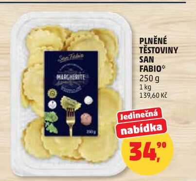 PLNĚNÉ TĚSTOVINY SAN FABIO, 250 g