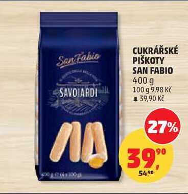 CUKRÁŘSKÉ PIŠKOTY SAN FABIO, 400 g