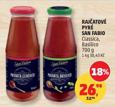 RAJČATOVÉ PYRÉ SAN FABIO, 700 g 