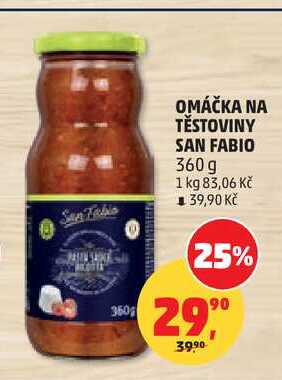 OMÁČKA NA TĚSTOVINY SAN FABIO, 360 g
