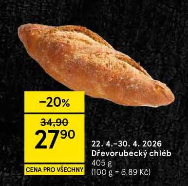 Dřevorubecký chléb, 405 g 