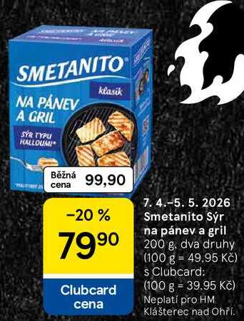 Smetanito Sýr na pánev a gril, 200 g