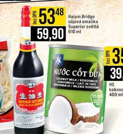 Haiyin Bridge sójová omáčka Superior světlá 610 ml 