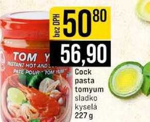 Cock pasta tomyum sladko kyselá 227 g  